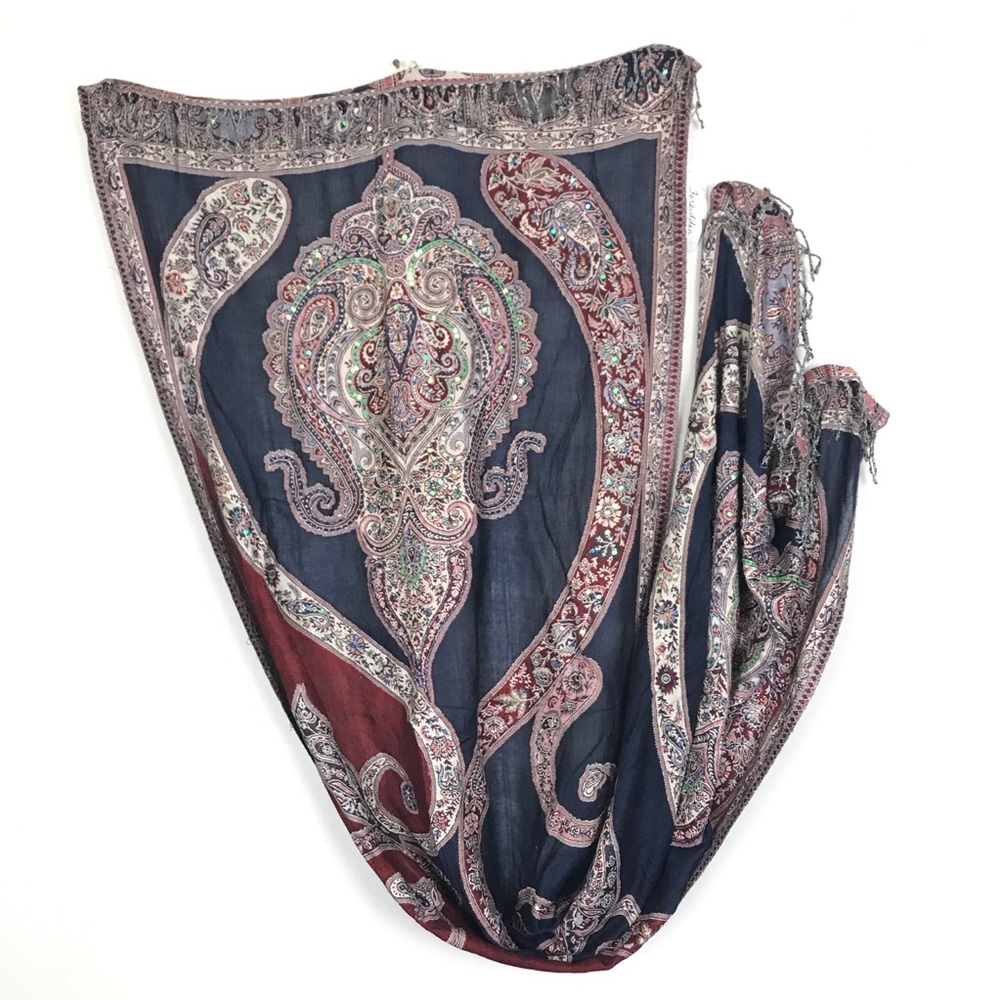 Forbidden Los Angeles beaded Large Scarf